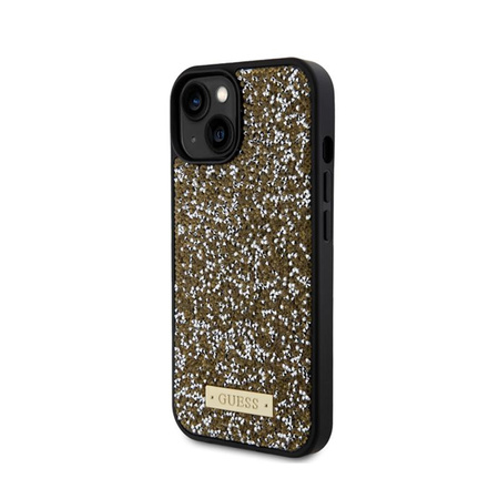 Guess Rhinestone Metal Logo - iPhone 15 Case (yellow)