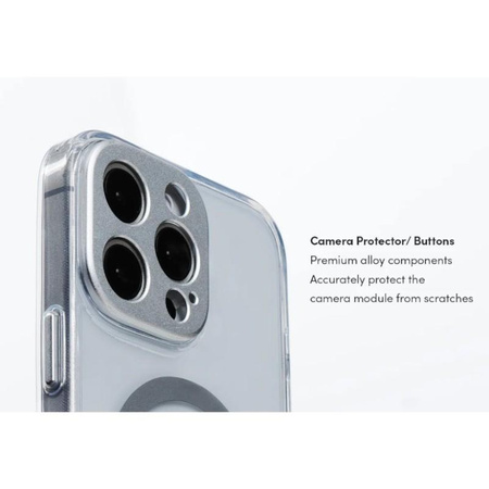 Moshi iGlaze MagSafe - iPhone 16 Case (Luna Silver)