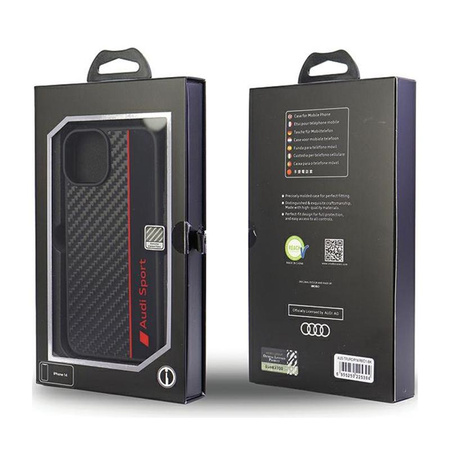 Audi Carbon Fiber Stripe - iPhone 14 Case (Black)