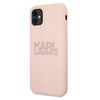 Karl Lagerfeld Silicone Stack Logo - Etui iPhone 11 (różowy)
