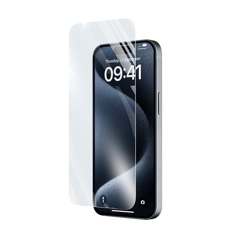 Cellularline Impact Glass - Verre de protection renforcé pour iPhone 15 / iPhone 15 Pro