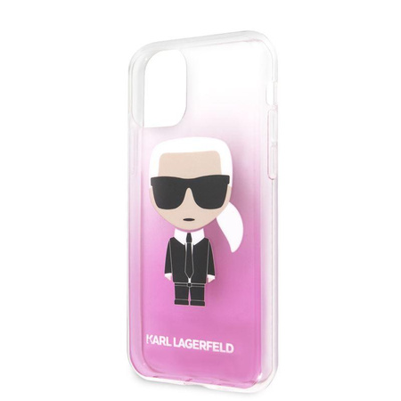Karl Lagerfeld Iconic Karl Gradient - iPhone 11 Pro tok (rózsaszín)