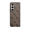 Guess bőr 4G Triangle Strass - Samsung Z Fold 5 tok (barna)