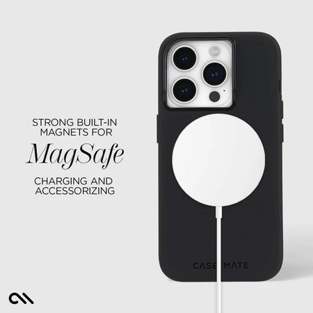 Case-Mate Silicone MagSafe - étui pour iPhone 15 Pro (Noir)