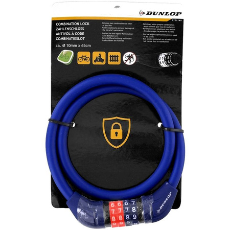 Dunlop - Cadenas pour vélo (Bleu)