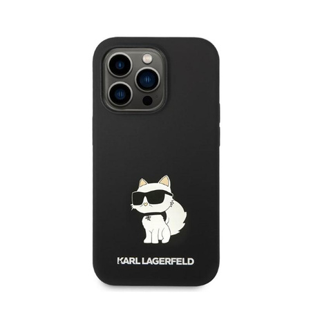Karl Lagerfeld szilikon NFT Choupette - iPhone 14 Pro tok (fekete)