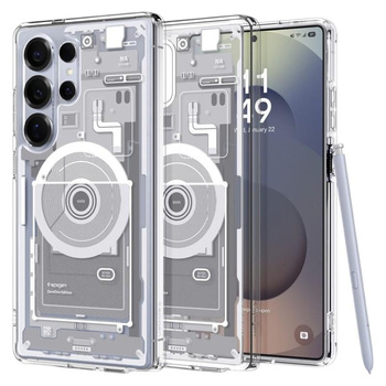 Spigen Ultra Hybrid Mag MagSafe - Case for Samsung Galaxy S25 Ultra (Zero One White)