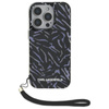 Karl Lagerfeld Zebra mit Kordel - iPhone 16 Pro Tasche (lila)