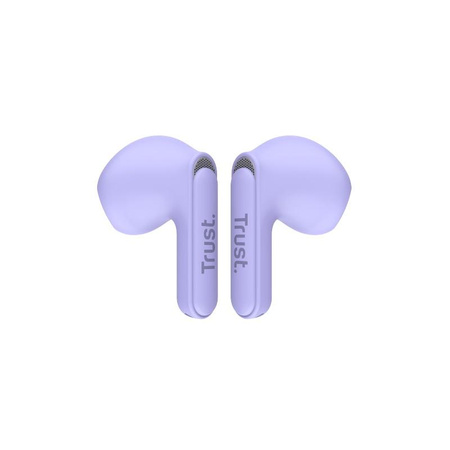 Trust Yavi - TWS Bluetooth kabelloser In-Ear-Kopfhörer mit Ladetasche & ENC (Violett)