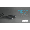Momax Elite link - Kabel von USB-C (Power Delivery Schnellladung 3A) auf Lightning MFi 1,2 m (Silber)