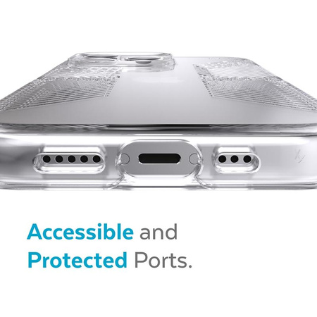 Speck Presidio Perfect-Clear mit Griffen - iPhone 13 Pro Tasche mit MICROBAN-Beschichtung (Klar)