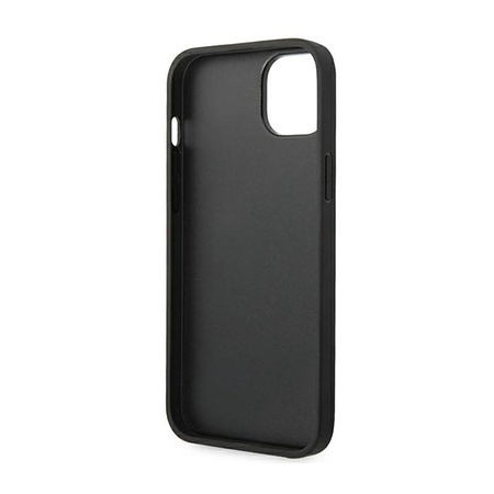 Étui en cuir Ferrari Stamp Sides - iPhone 14 Case (Noir)