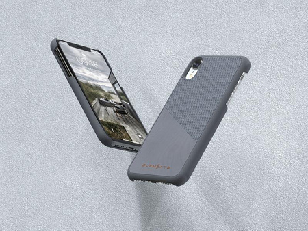 Nordic Elements Original Hel - Case for iPhone XR with real maple wood (Mid Grey)