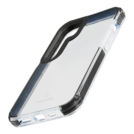 Cellularline Tetra Force Strong Guard - Samsung Galaxy S24+ Case with MICROBAN Coating (Clear)