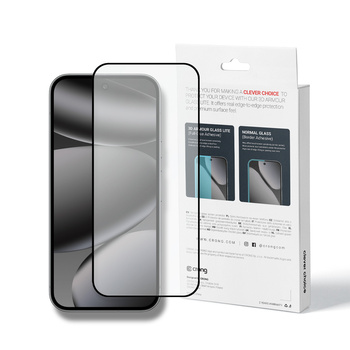 Crong 3D Armour Glass - Teljesen ragasztós edzett üveg Google Pixel 9 Pro XL / 10 Pro XL készülékhez