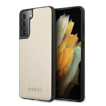 Guess Iridescent - Étui pour Samsung Galaxy S21+ (or)