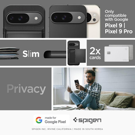 Spigen Slim Armor CS - tok Google Pixel 9 / 9 Pro (fekete)