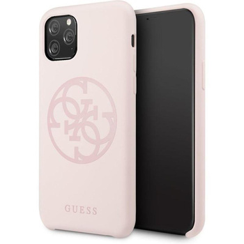 Guess szilikon 4G Tone to Tone - iPhone 11 Pro Max tok (világos rózsaszín)