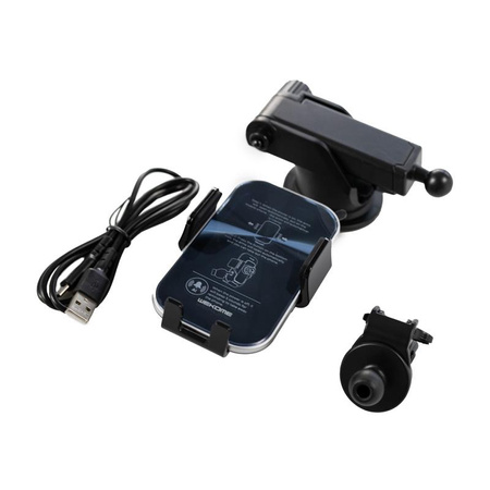 WEKOME WP-U203 K Captain Series - Autohalterung mit drahtloser 15W-Ladung (Schwarz)