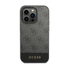 Guess 4G Bottom Stripe Metal Logo Collection - Etui iPhone 14 Pro Max (szary)