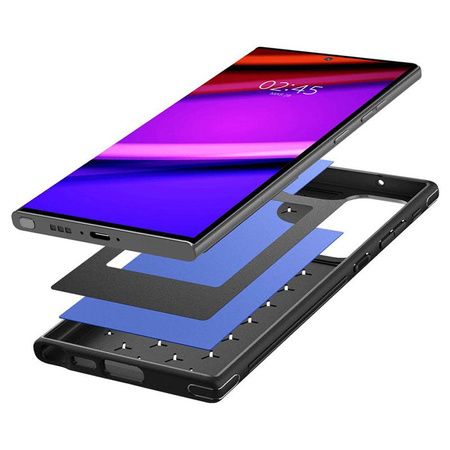 Spigen Cryo Armor - pouzdro pro Samsung Galaxy S23 Ultra (matně černé)
