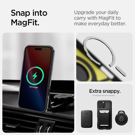 Spigen Tough Armor T MagSafe - tok iPhone 16 Pro készülékhez (fekete)