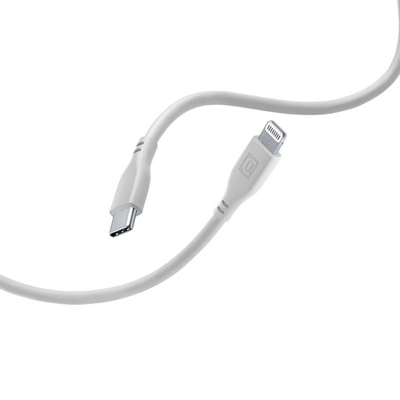 Cellularline Soft Cable - USB-C Lightning kábel MFi tanúsítvánnyal 1,2 m (szürke)