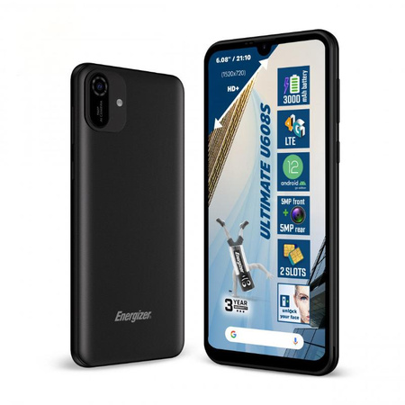 Energizer Ultimate U608S - okostelefon 2GB RAM 32GB 6.08" 4G Dual Sim EU (Fekete)