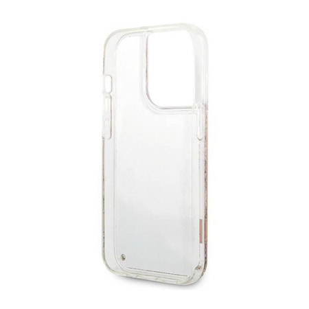 Guess Liquid Glitter Paisley - iPhone 14 Pro Max tok (arany)