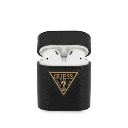 Guess Saffiano - Airpods tok (fekete)