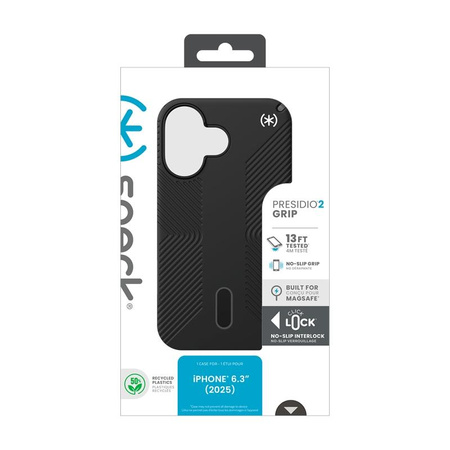 Speck Presidio2 Grip ClickLock & MagSafe - iPhone 17 Case (Black / Slate Grey / White)