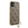 Guess 4G Charms Collection - Case for iPhone 11 (Brown)