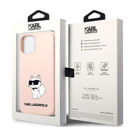 Karl Lagerfeld Silicone NFT Choupette - iPhone 12 / iPhone 12 Pro Case (pink)