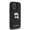 Karl Lagerfeld Monogram Karl Head Pin - iPhone 16 Pro tok (fekete)