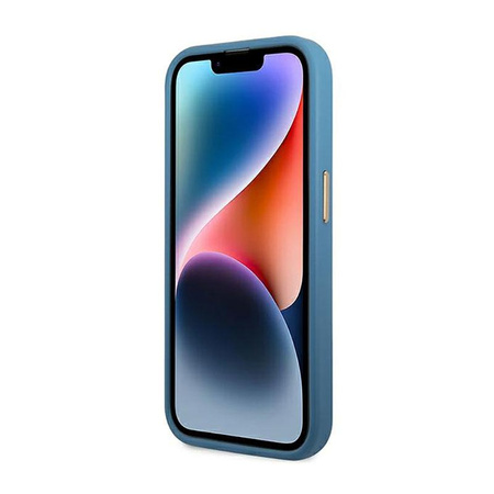 Guess 4G fém fényképezőgép tok - iPhone 14 Pro Max tok (kék)