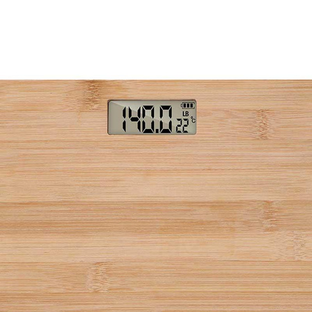 Grundig - Waga łazienkowa z naturalnego bambusa 180 kg