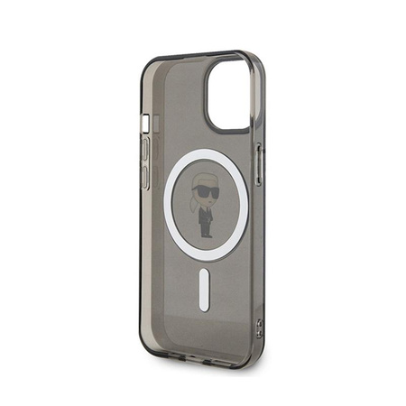 Karl Lagerfeld IML Ikonik MagSafe - iPhone 15 Tasche (Schwarz)