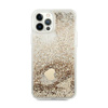 Guess Liquid Glitter Charms - iPhone 12 / iPhone 12 Pro Tasche (Gold)