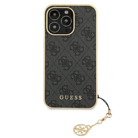 Kolekce Guess 4G Charms - pouzdro pro iPhone 13 Pro Max (šedé)
