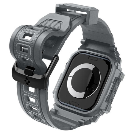 Spigen Rugged Armor Pro - Armband mit Gehäuse für Apple Watch 10 46 mm (Dunkelgrau)