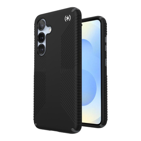 Speck Presidio2 Grip - Samsung Galaxy S25 / S24 Tasche (Schwarz/Schiefergrau/Weiß)