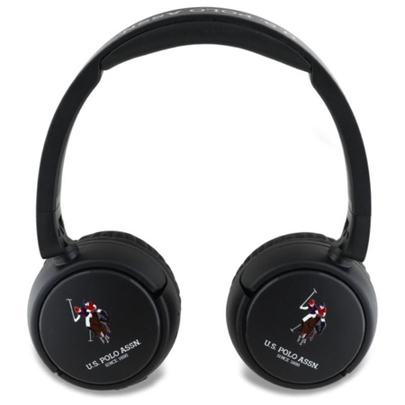US Polo Assn DH Color Logo - Kabellose Over-Ear Bluetooth Kopfhörer V5.3 (schwarz)