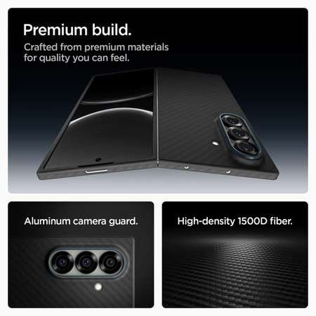 Spigen Airskin Aramid - Case for Samsung Galaxy Z Fold 7 (Black)