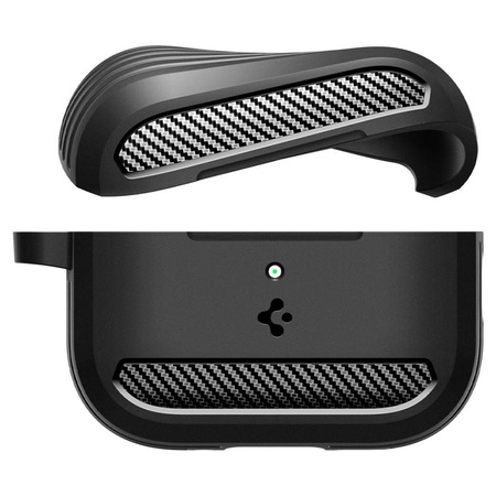 ETUI DO AIRPODS PRO 3 SPIGEN RUGGED ARMOR ORYGINALNE CZARNE NA SŁUCHAWKI