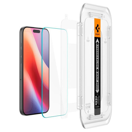 SPIGEN GLAS EDZETT ÜVEG.TR "EZ FIT" 2 CSOMAG IPHONE 16 PRO MAX ÁTLÁTSZÓ