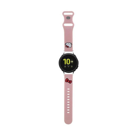 Hello Kitty Silicone Kitty Head - Bracelet universel pour smartwatch 20 mm (rose)