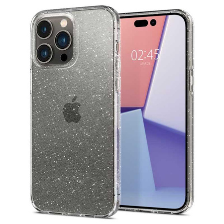 Spigen Liquid Crystal Glitter - tok iPhone 14 Pro készülékhez (átlátszó)