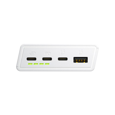 Green Cell PowerPlay20s - Power Bank 20000 mAh z szybkim ładowaniem USB-A QuickCharge 3.0 oraz 2x USB-C Power Delivery 22.5W (biały)