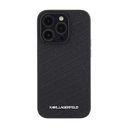 Karl Lagerfeld Quilted K Pattern - iPhone 15 Pro Case (black)