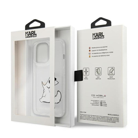 Karl Lagerfeld Choupette Fun - Coque iPhone 13 Pro Max (Transparente)